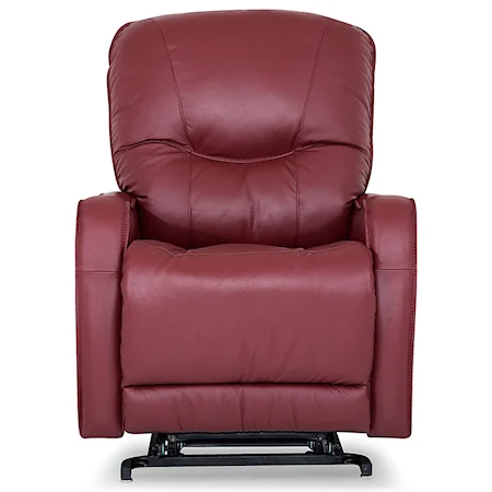 Casual Swivel Glider Recliner with Sloped Track Arms